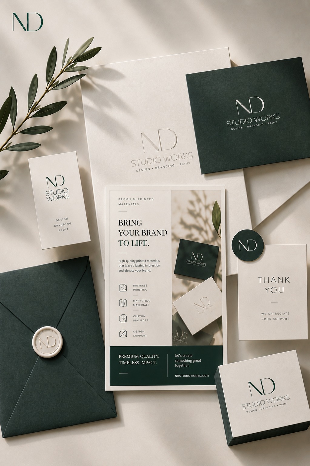 Premium printed materials